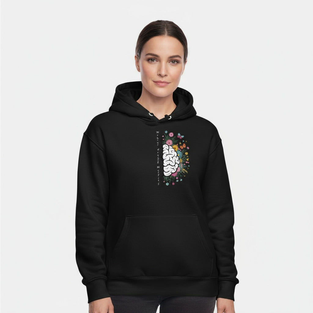 Mental Health Matters Flower - Unisex Oversized Hoodie